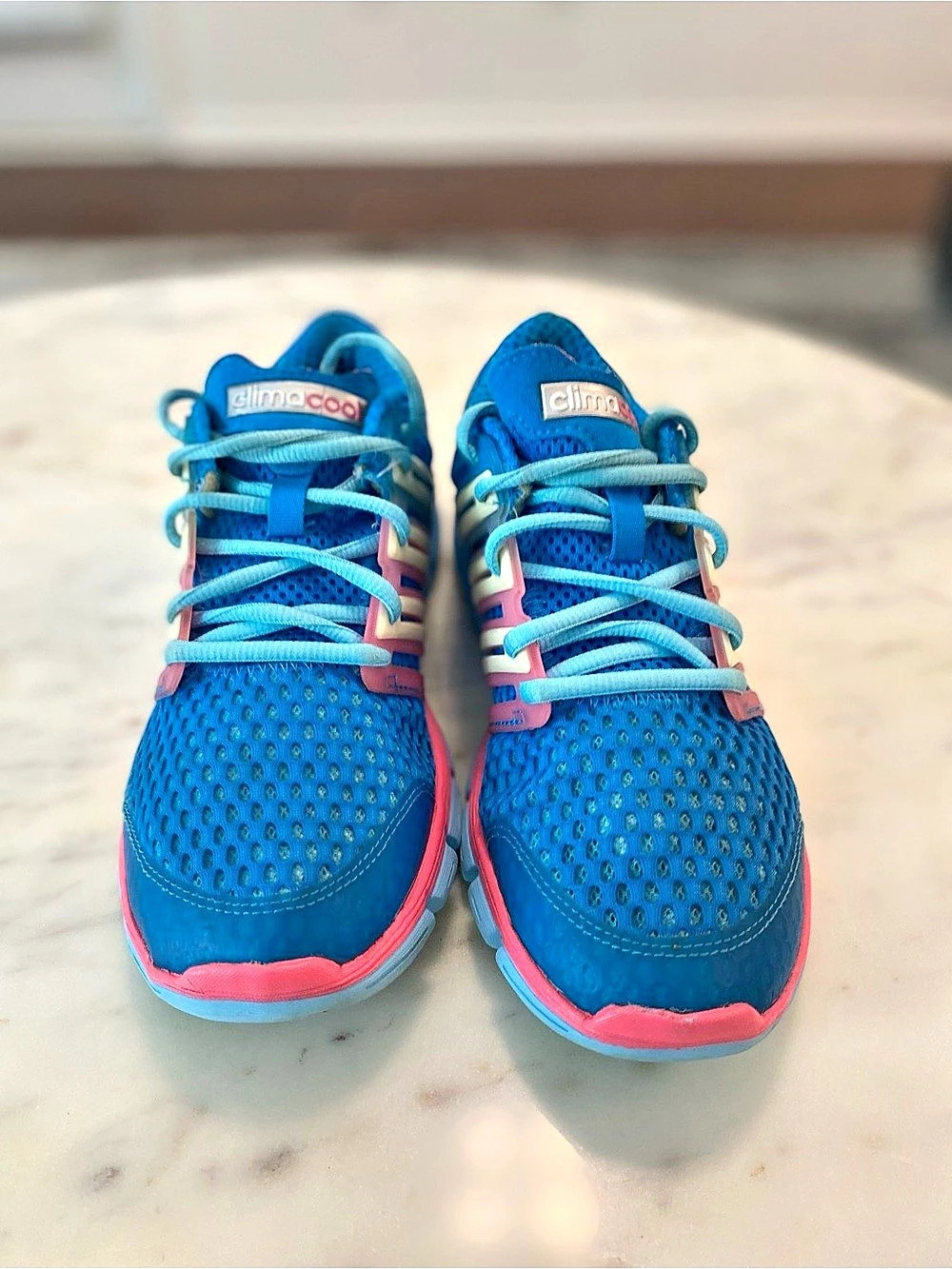 adidas Climacool Athletic Shoes Blue & Pink US 8